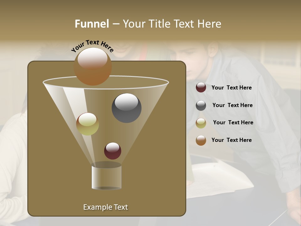 Male Youngwoman Print PowerPoint Template