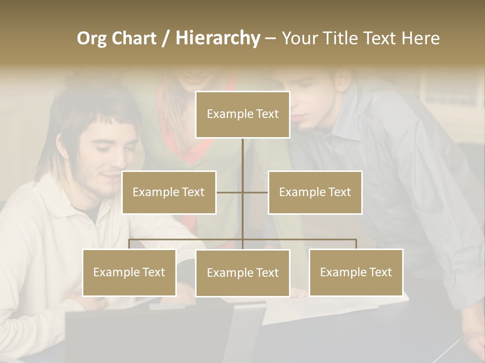 Male Youngwoman Print PowerPoint Template