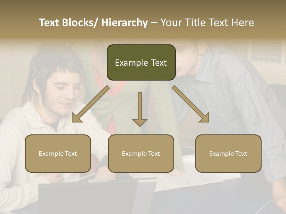 Male Youngwoman Print PowerPoint Template