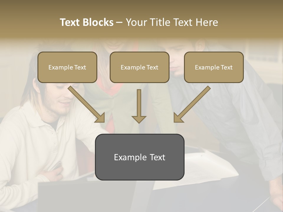 Male Youngwoman Print PowerPoint Template