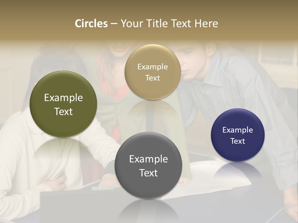 Male Youngwoman Print PowerPoint Template