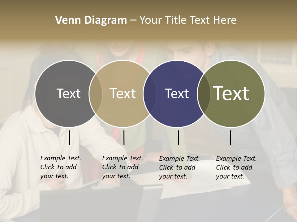 Male Youngwoman Print PowerPoint Template