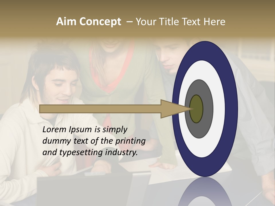 Male Youngwoman Print PowerPoint Template