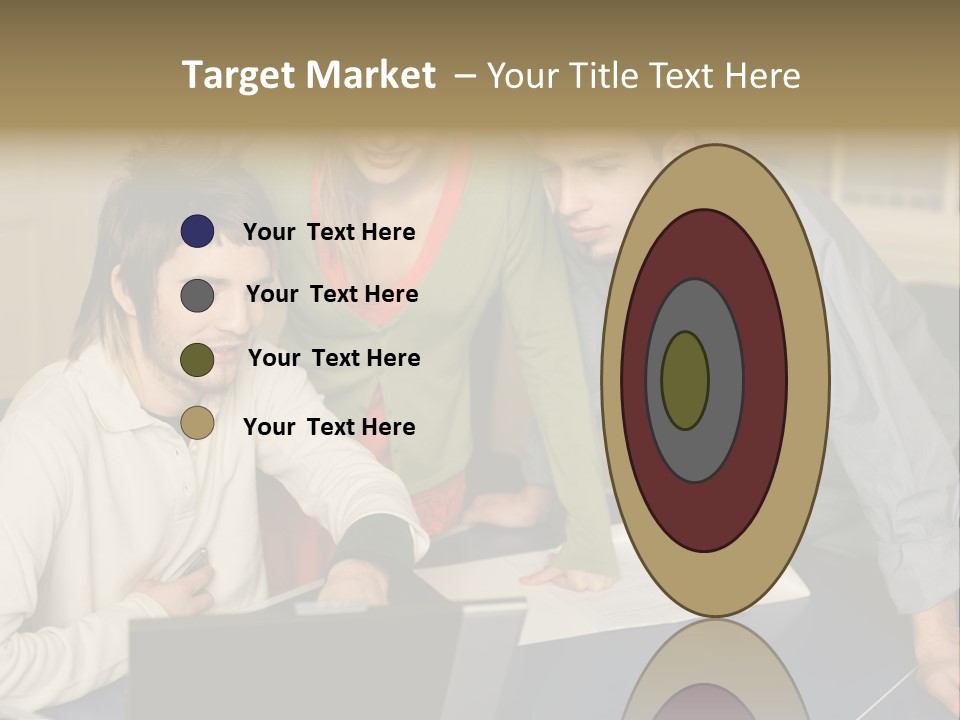 Male Youngwoman Print PowerPoint Template