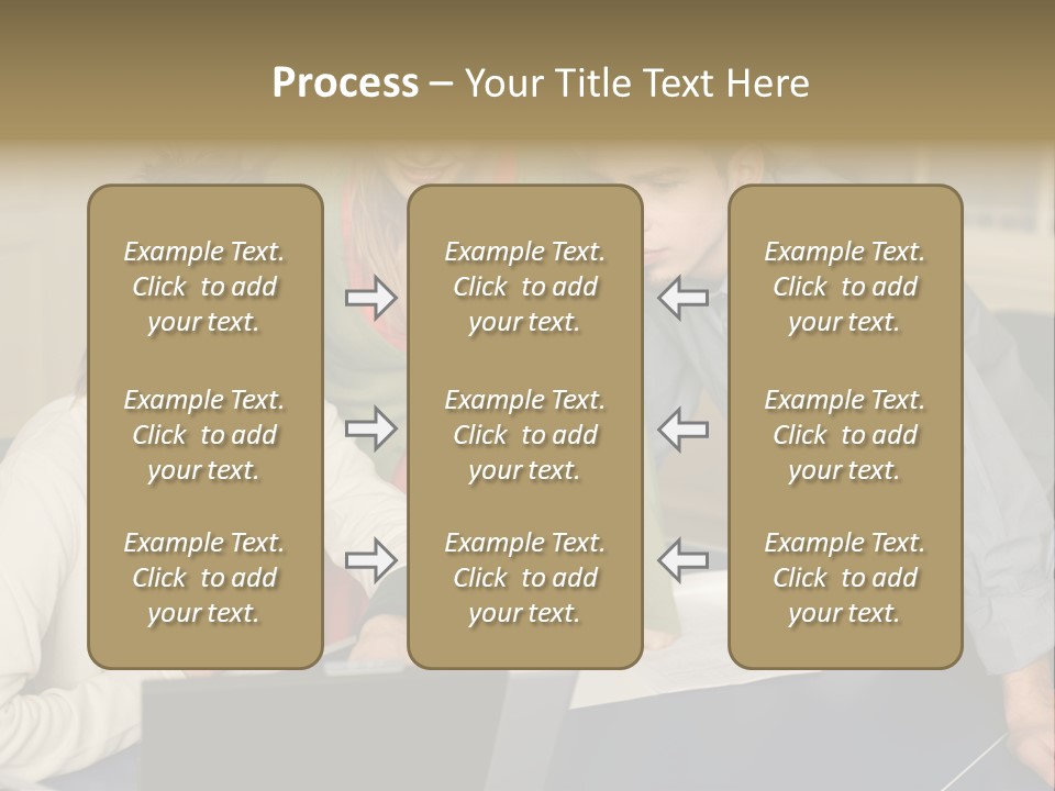 Male Youngwoman Print PowerPoint Template
