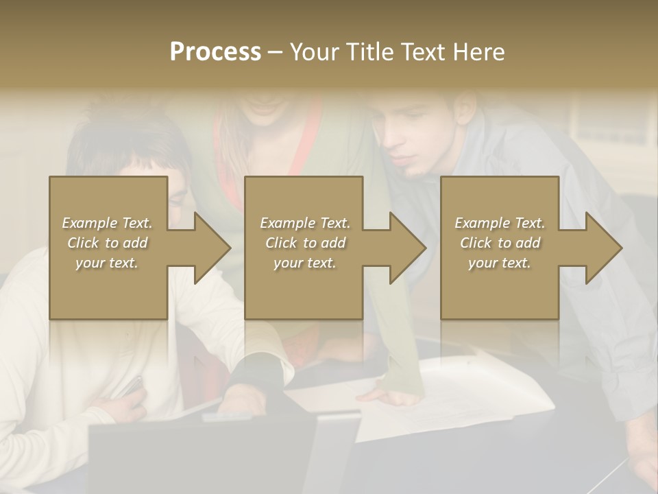 Male Youngwoman Print PowerPoint Template
