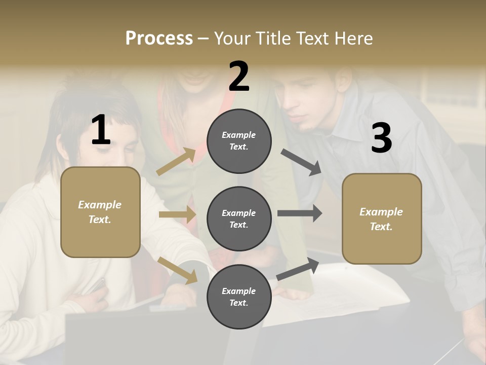 Male Youngwoman Print PowerPoint Template