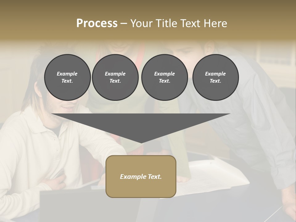 Male Youngwoman Print PowerPoint Template