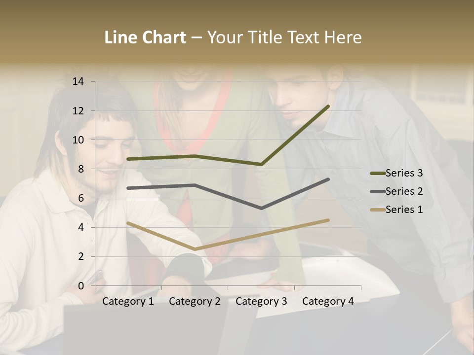 Male Youngwoman Print PowerPoint Template
