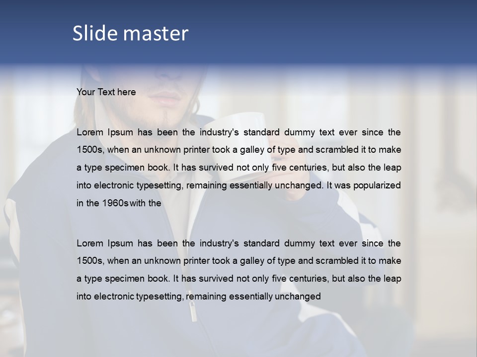 Facialhair Posters Business PowerPoint Template