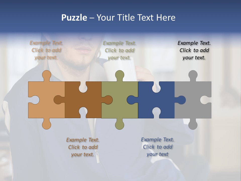 Facialhair Posters Business PowerPoint Template