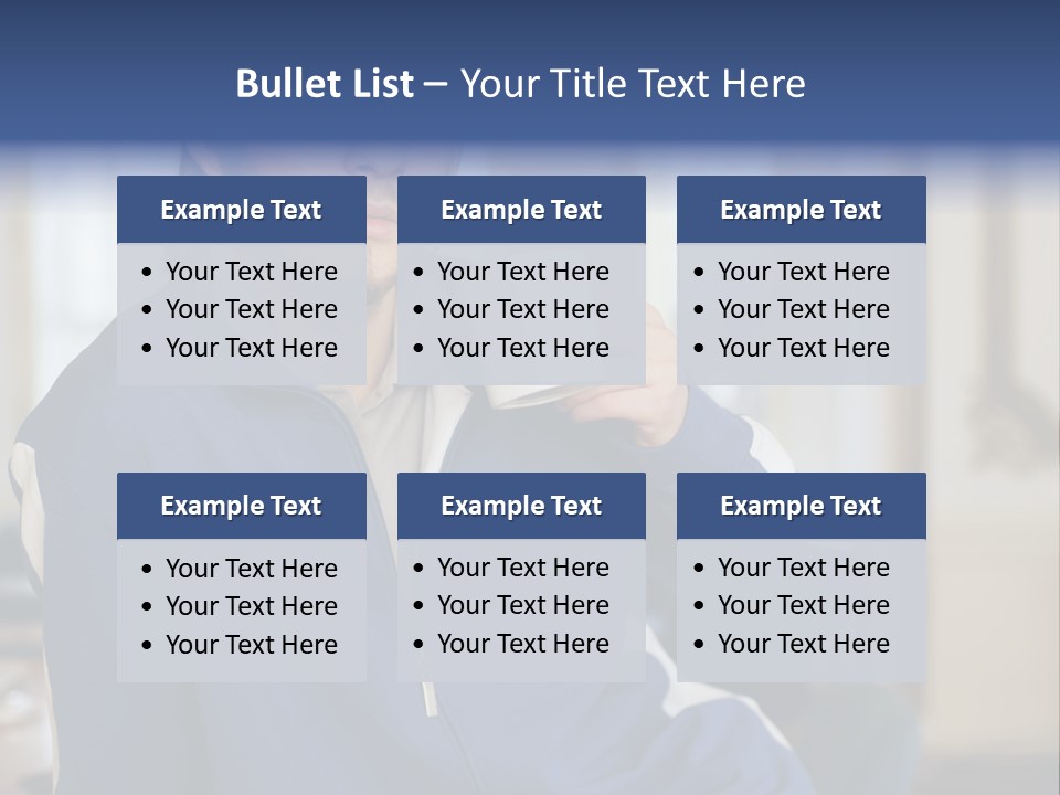 Facialhair Posters Business PowerPoint Template