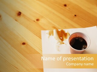 Kitchenutensil Whitecolour Drink PowerPoint Template