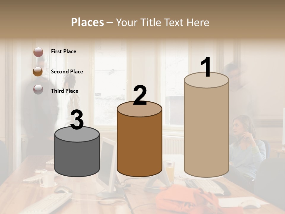 Stockphotograph Woman Informal PowerPoint Template