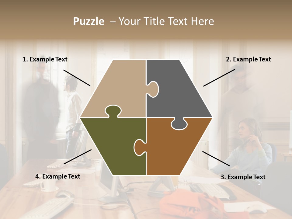 Stockphotograph Woman Informal PowerPoint Template