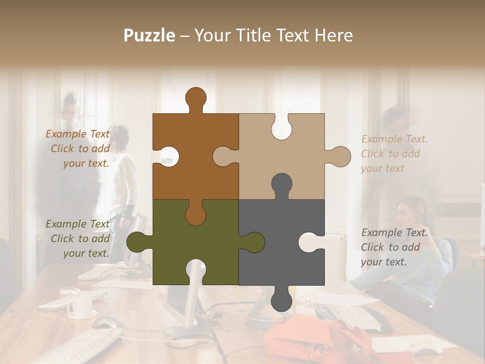 Stockphotograph Woman Informal PowerPoint Template