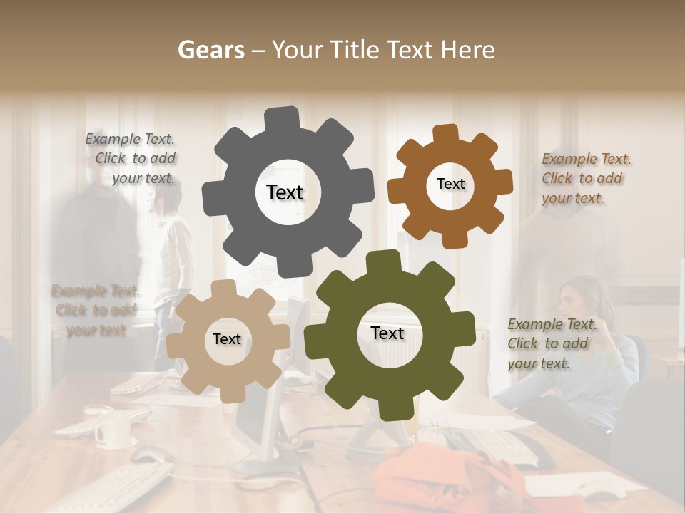 Stockphotograph Woman Informal PowerPoint Template