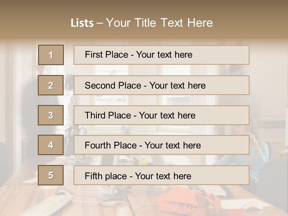 Stockphotograph Woman Informal PowerPoint Template