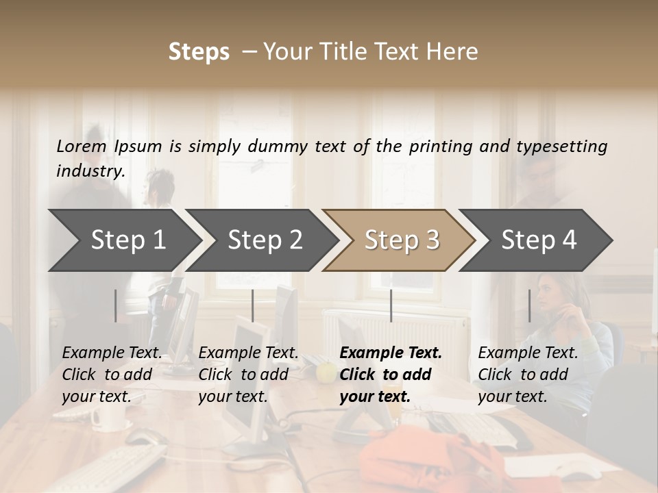 Stockphotograph Woman Informal PowerPoint Template