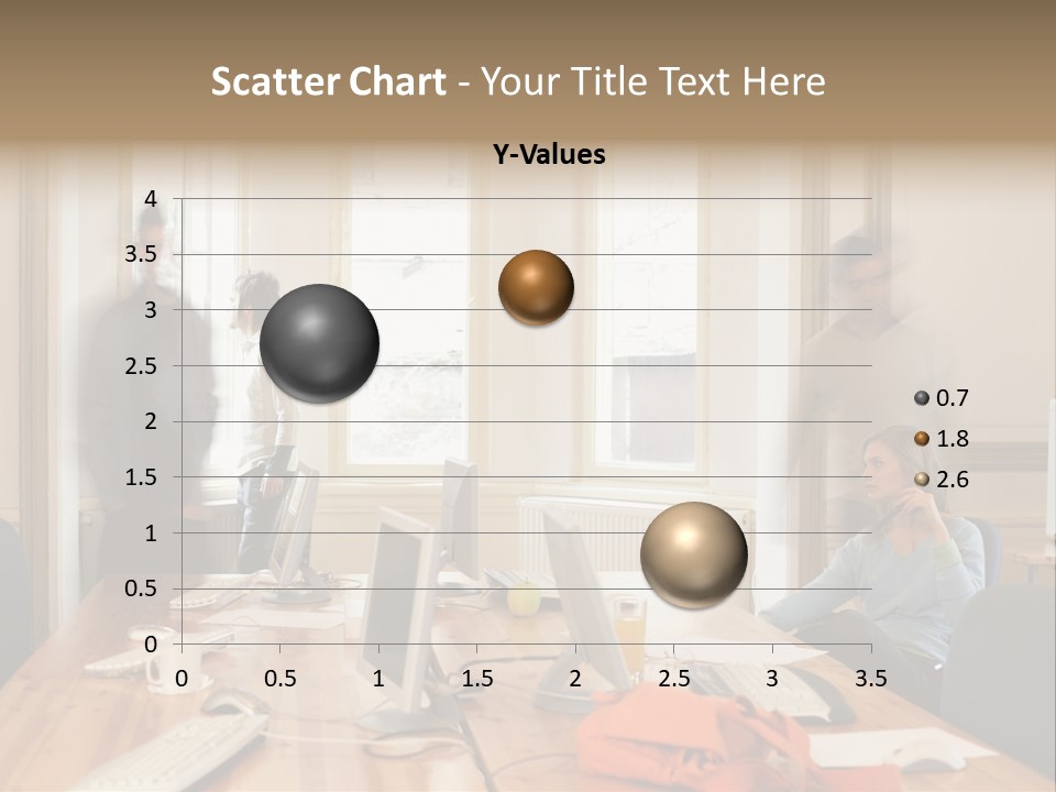 Stockphotograph Woman Informal PowerPoint Template