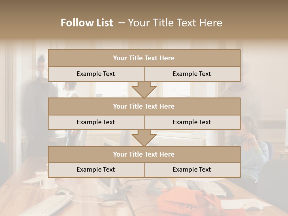 Stockphotograph Woman Informal PowerPoint Template