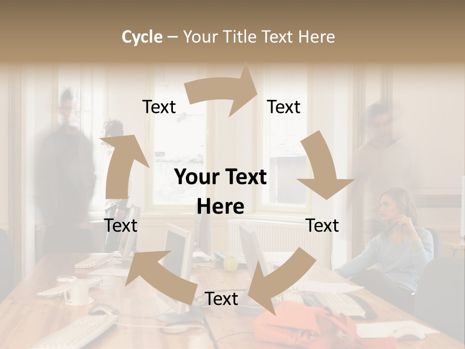 Stockphotograph Woman Informal PowerPoint Template