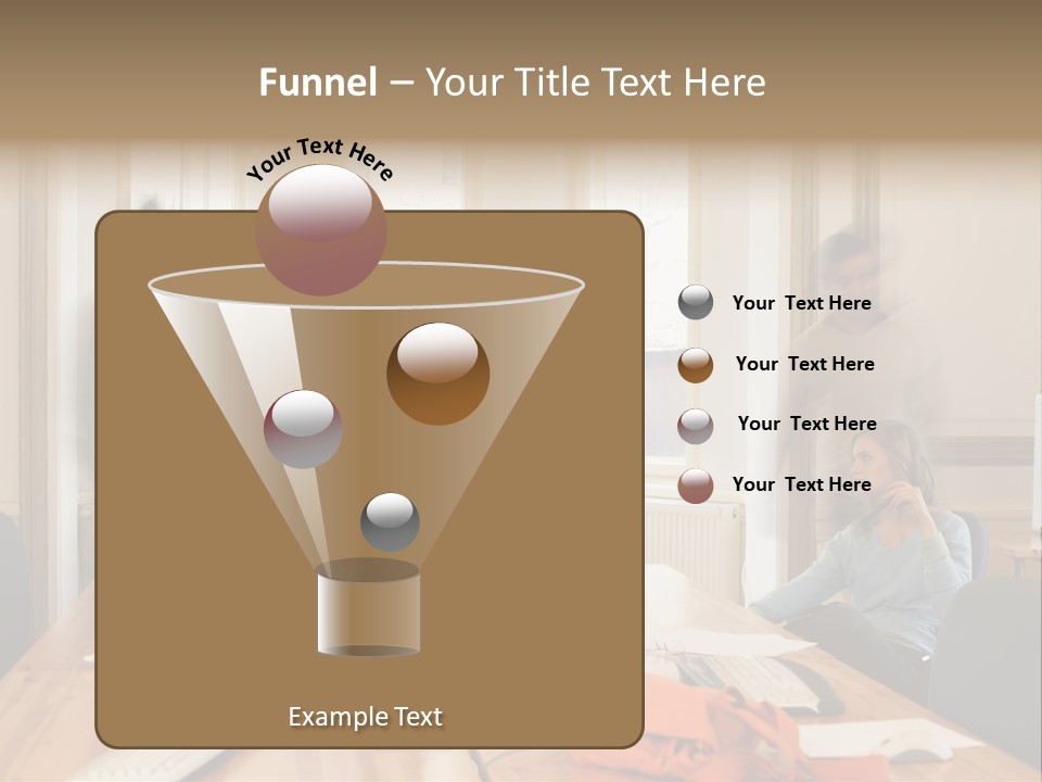 Stockphotograph Woman Informal PowerPoint Template