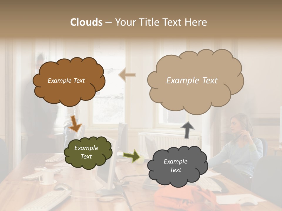 Stockphotograph Woman Informal PowerPoint Template