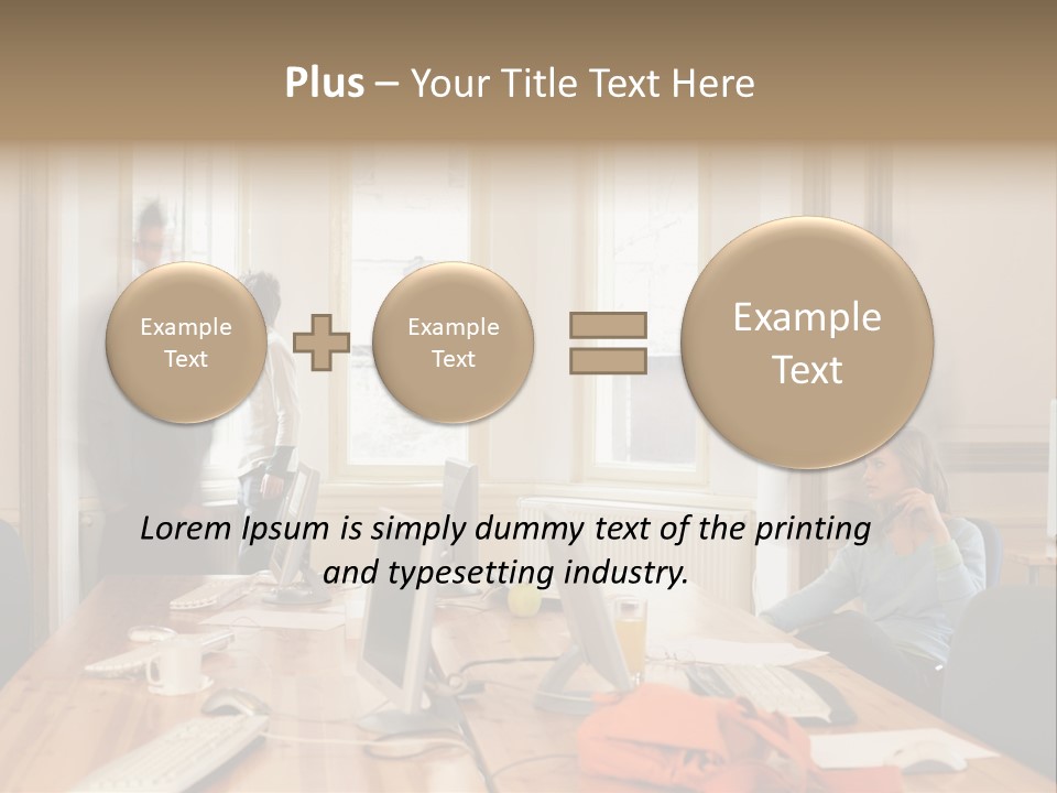 Stockphotograph Woman Informal PowerPoint Template