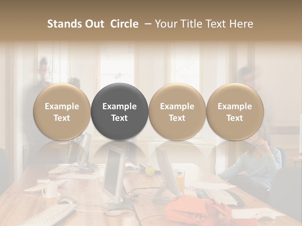 Stockphotograph Woman Informal PowerPoint Template