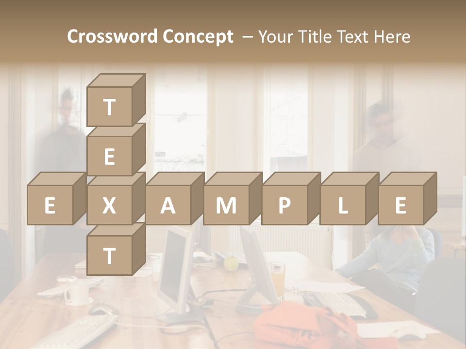 Stockphotograph Woman Informal PowerPoint Template