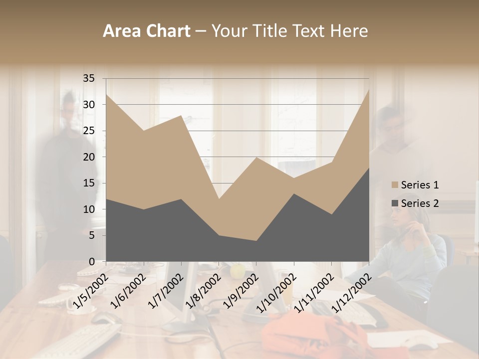 Stockphotograph Woman Informal PowerPoint Template