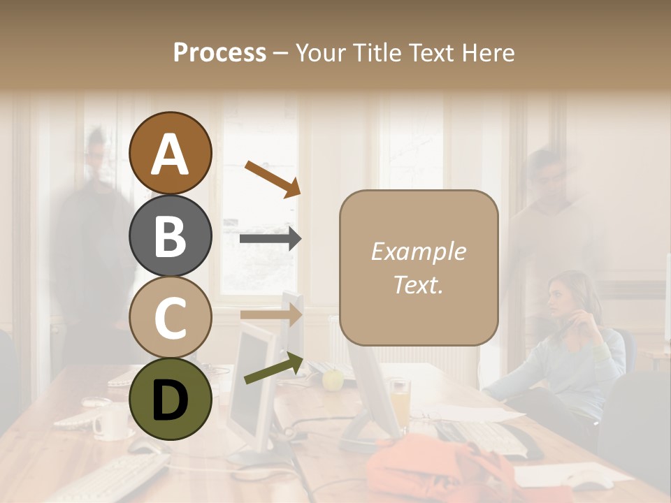 Stockphotograph Woman Informal PowerPoint Template