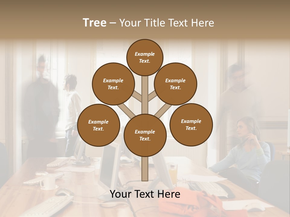 Stockphotograph Woman Informal PowerPoint Template