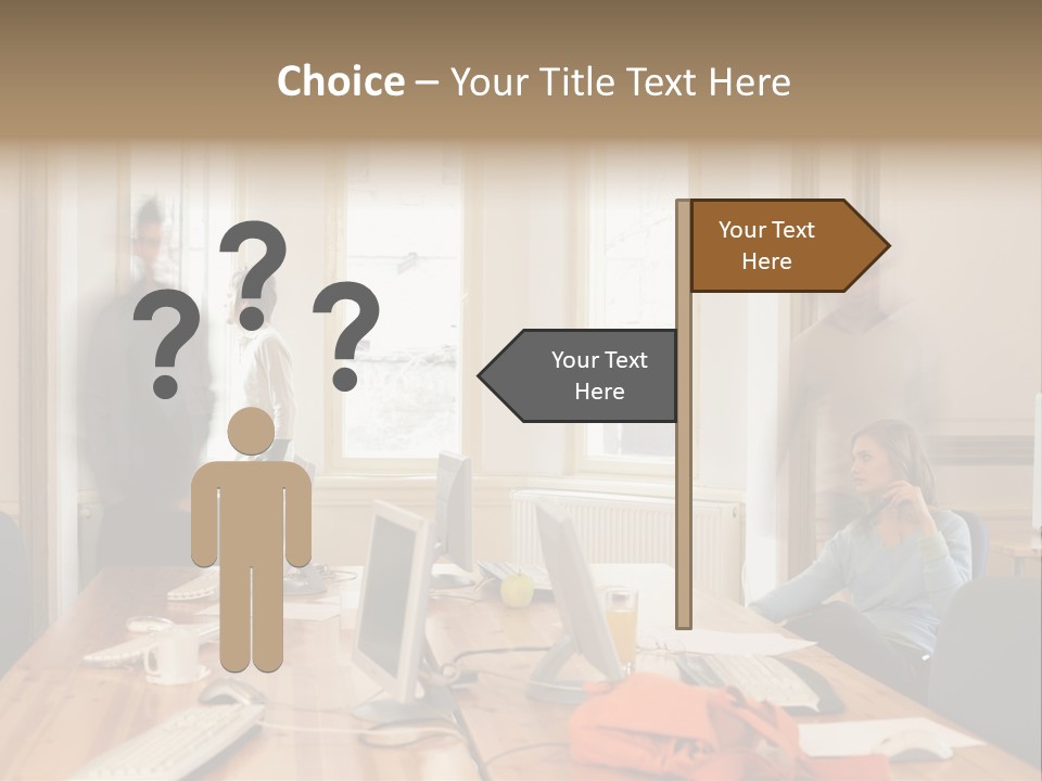 Stockphotograph Woman Informal PowerPoint Template