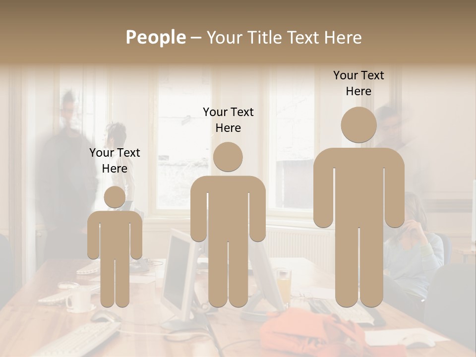 Stockphotograph Woman Informal PowerPoint Template