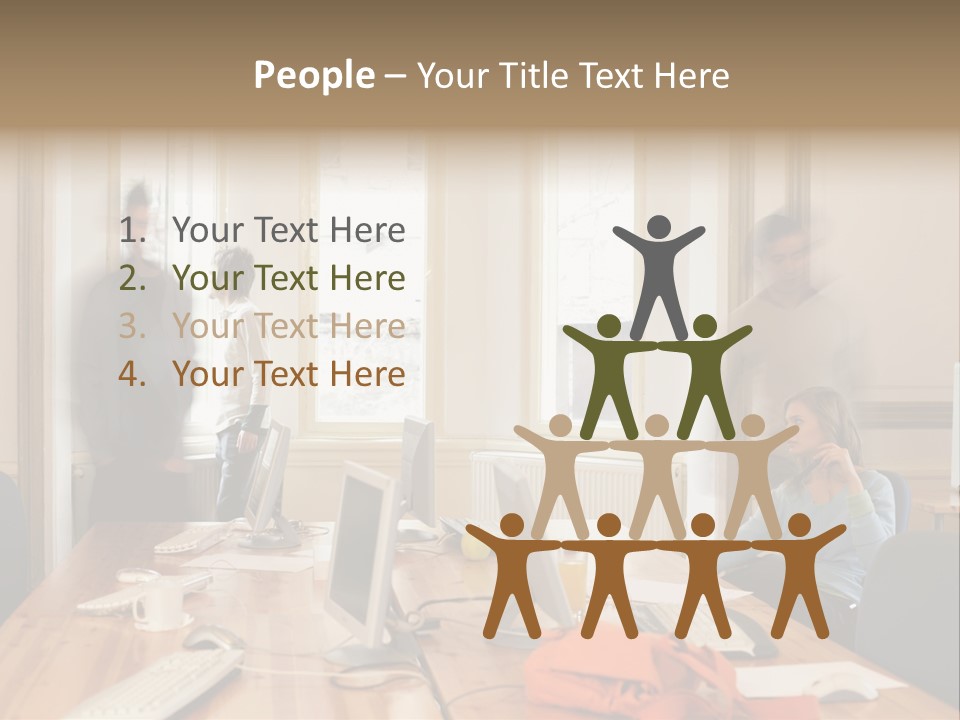 Stockphotograph Woman Informal PowerPoint Template