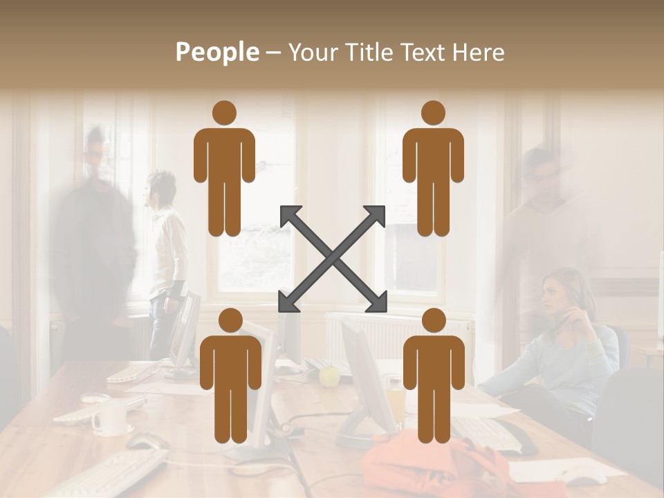 Stockphotograph Woman Informal PowerPoint Template