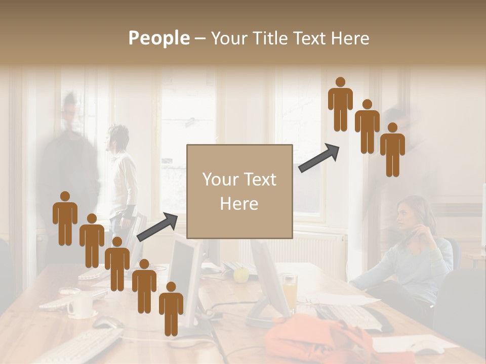 Stockphotograph Woman Informal PowerPoint Template