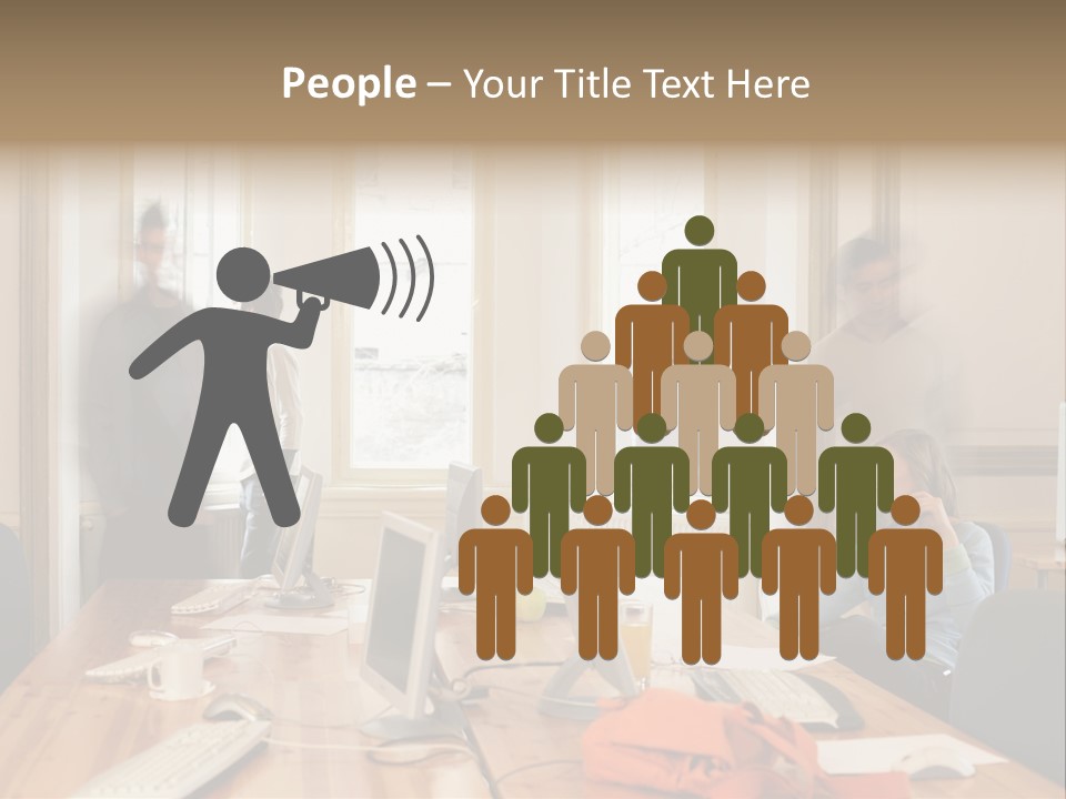 Stockphotograph Woman Informal PowerPoint Template