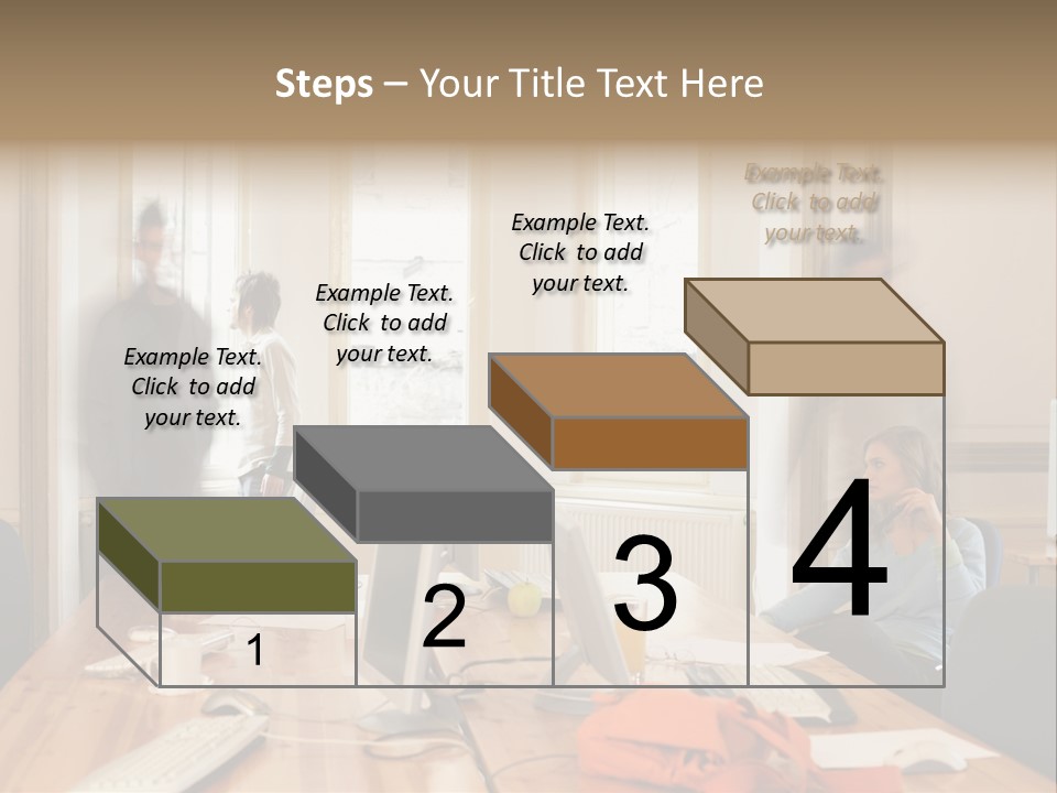 Stockphotograph Woman Informal PowerPoint Template