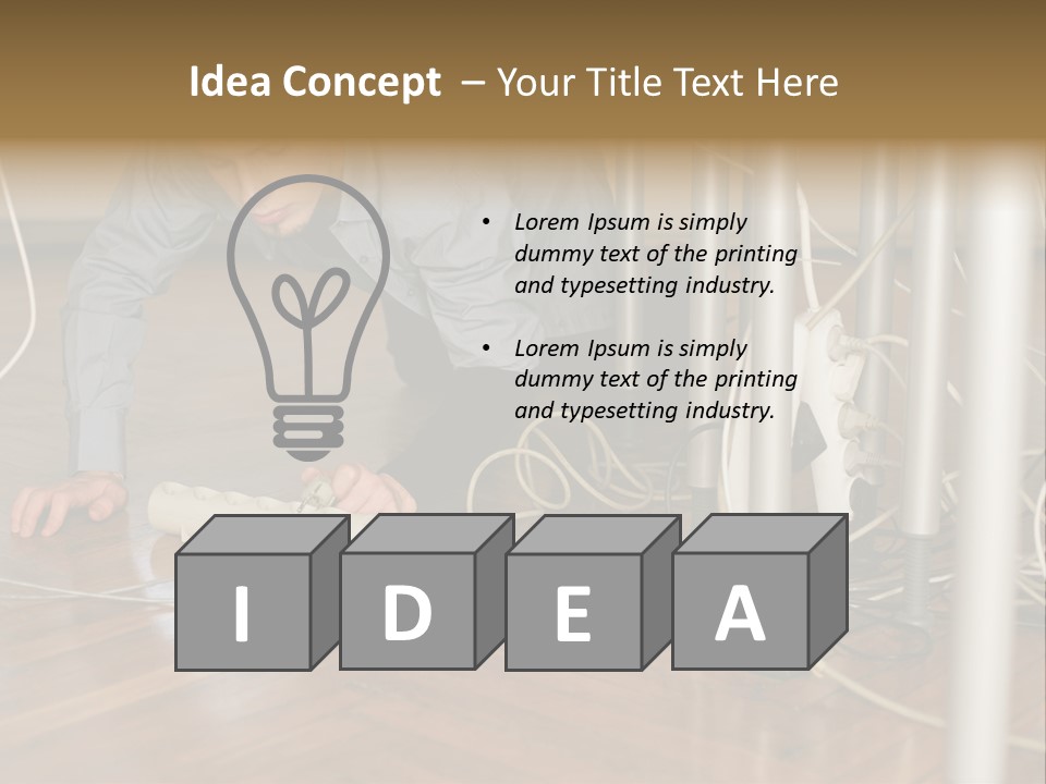 Graphic Technology Plug PowerPoint Template