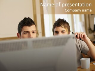 Caucasians People Ages PowerPoint Template