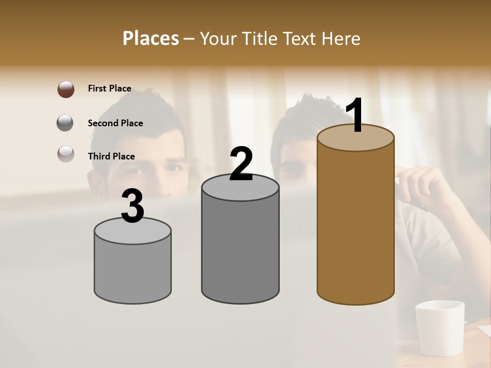 Caucasians People Ages PowerPoint Template