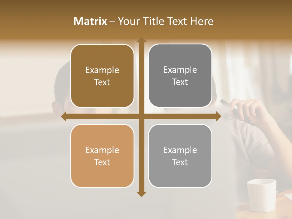Caucasians People Ages PowerPoint Template