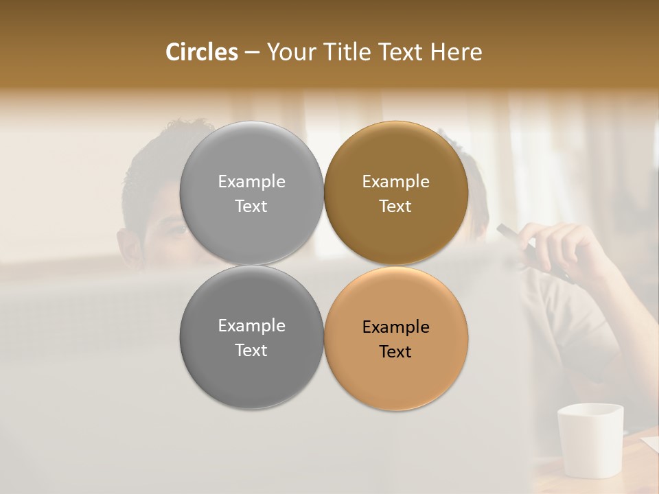 Caucasians People Ages PowerPoint Template