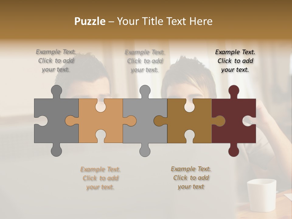 Caucasians People Ages PowerPoint Template