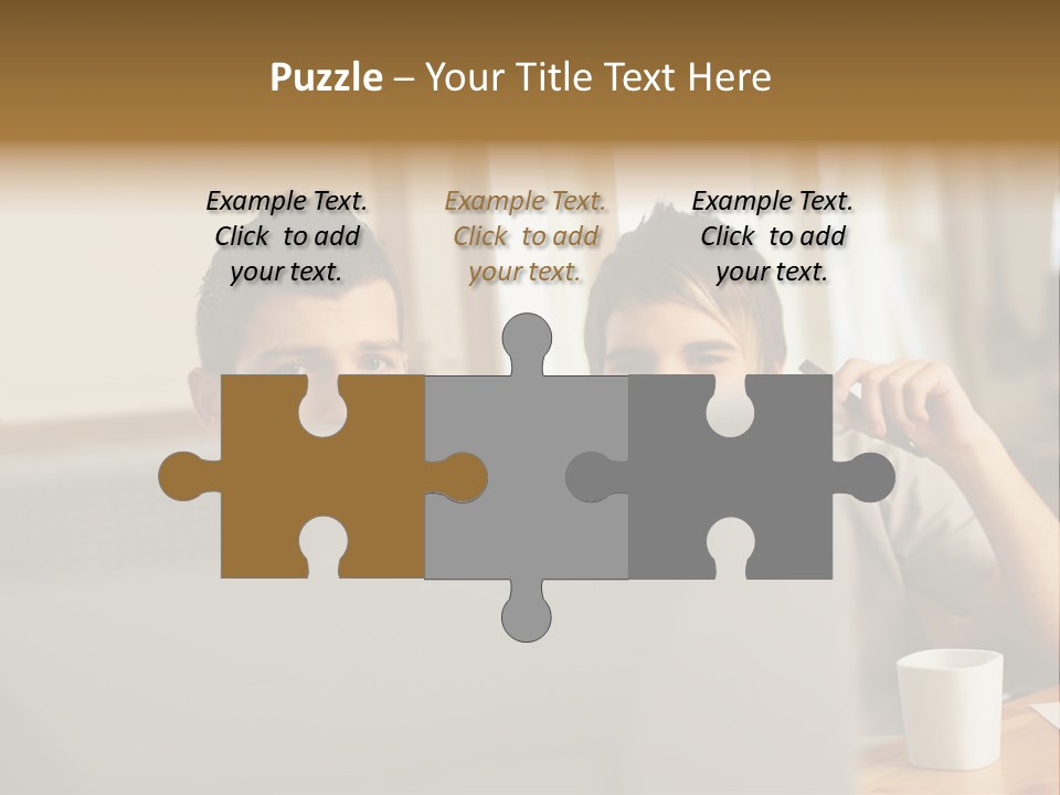 Caucasians People Ages PowerPoint Template