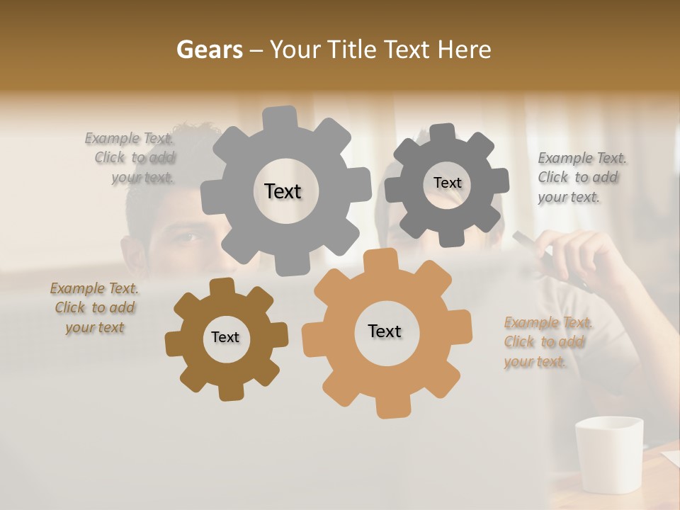 Caucasians People Ages PowerPoint Template