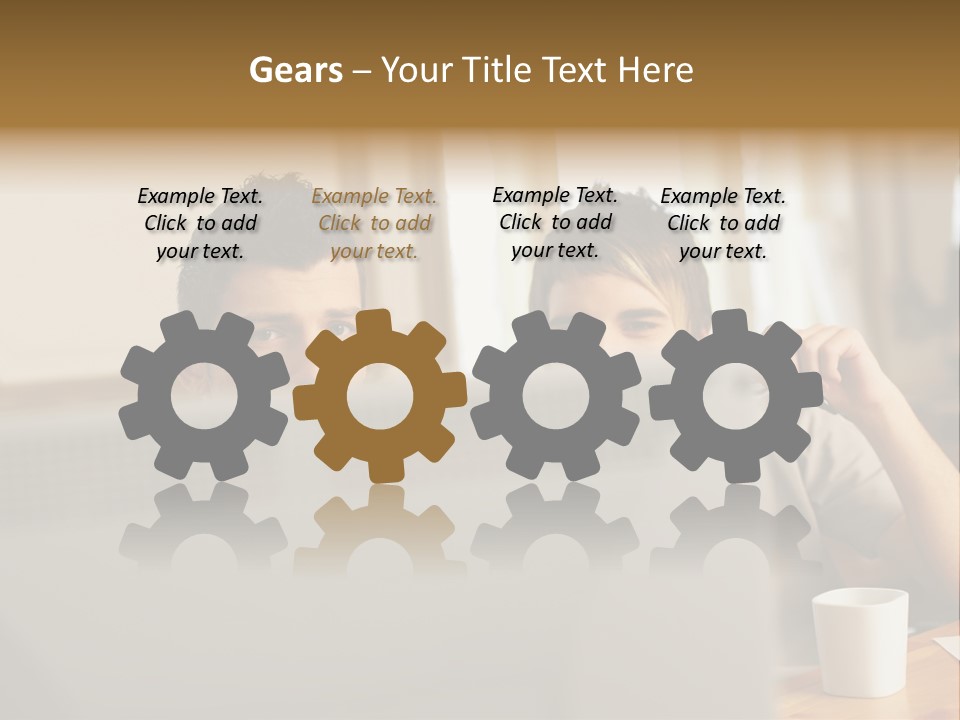 Caucasians People Ages PowerPoint Template